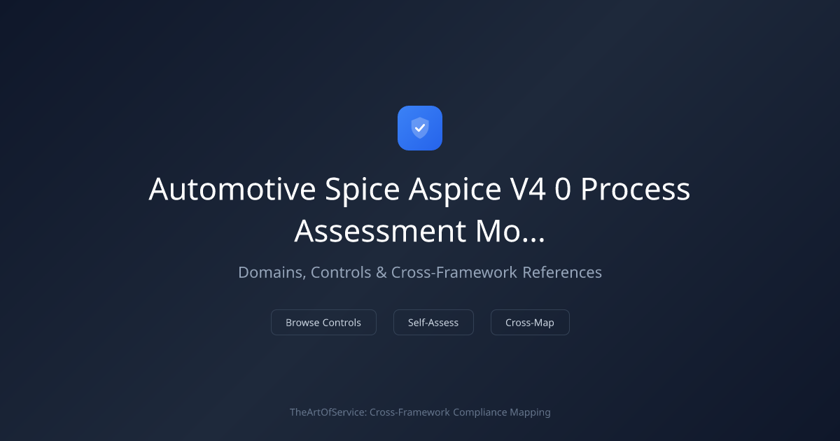 Automotive SPICE (ASPICE) v4.0 - Process Assessment Model — Domains ...