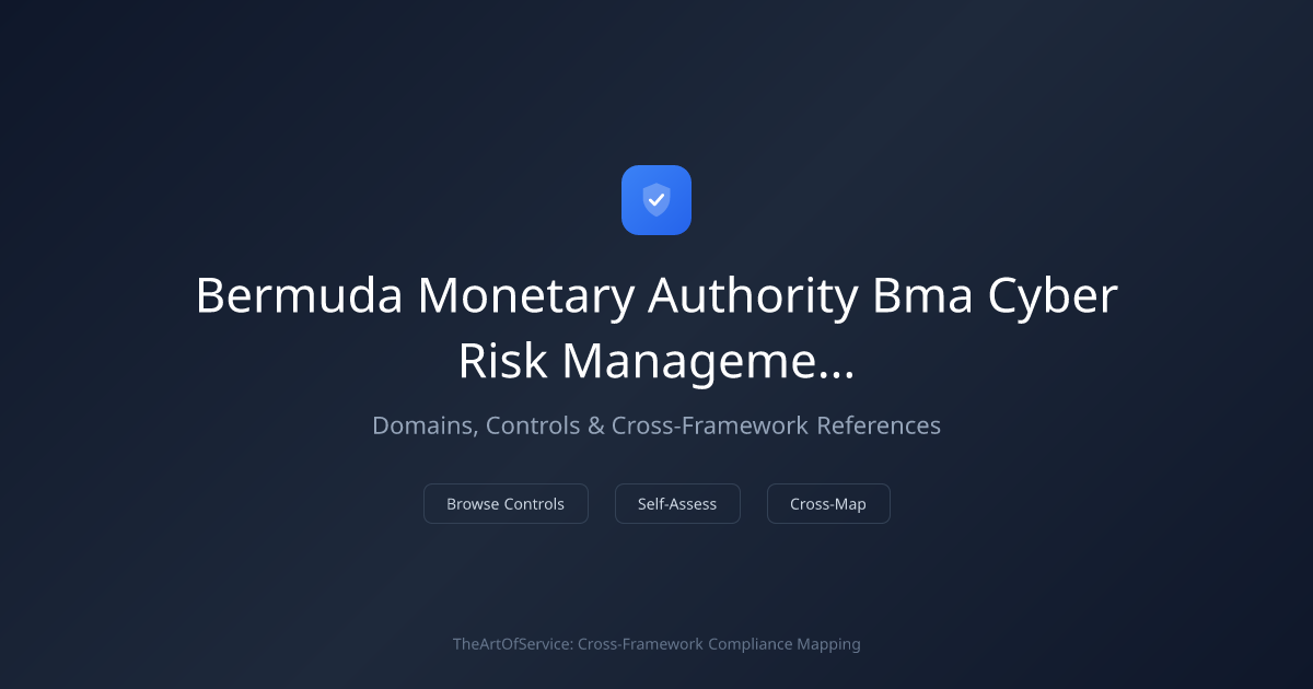 Bermuda Monetary Authority (BMA) Cyber Risk Management Code of Conduct ...