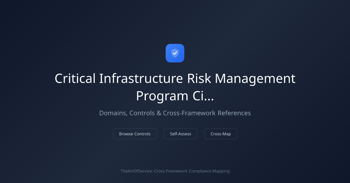 Critical Infrastructure Risk Management Program (CIRMP) Rules 2023 ...