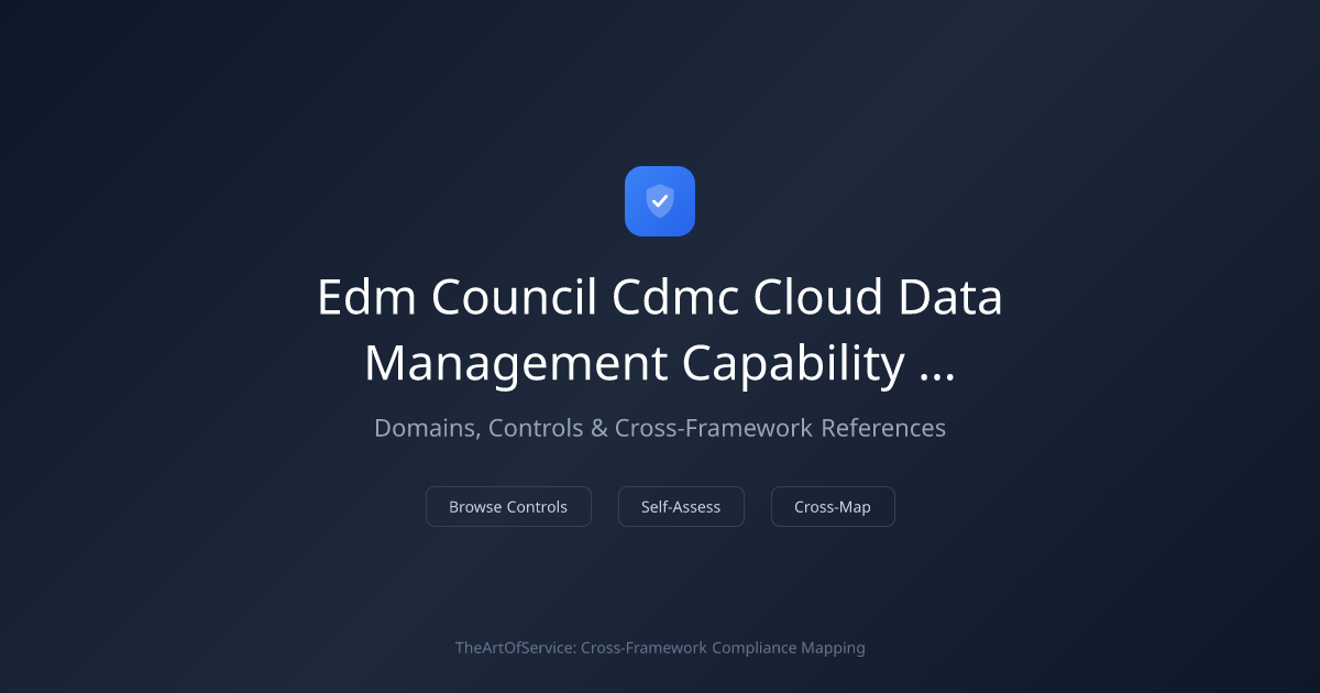 EDM Council CDMC - Cloud Data Management Capability Framework — Domains ...