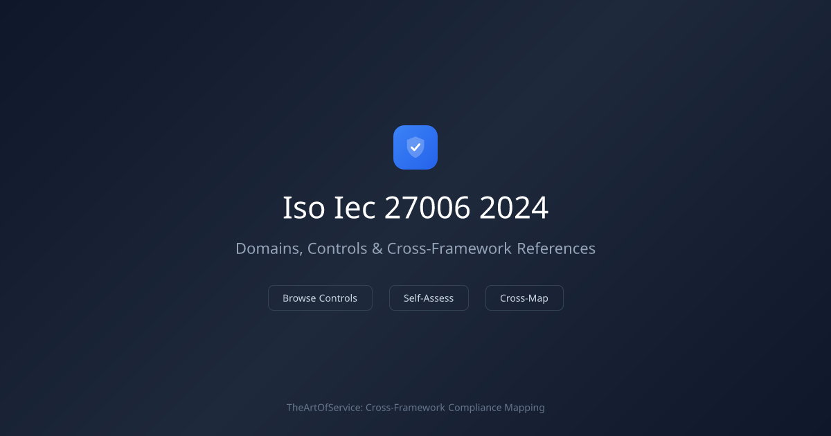 ISO/IEC 27006:2024 — Domains, Controls & Cross-References | TheArtOfService