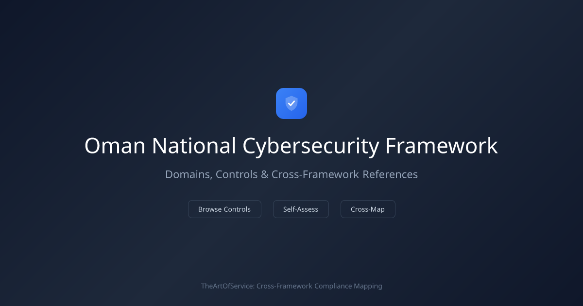 Oman National Cybersecurity Framework — Domains, Controls & Cross ...