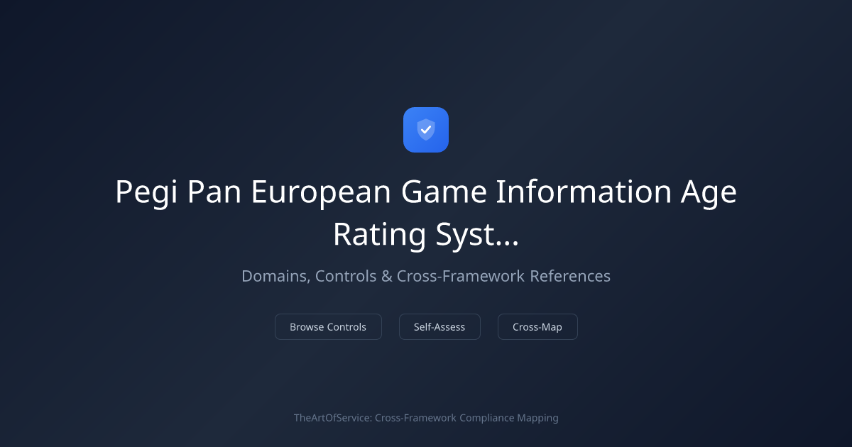 PEGI - Pan European Game Information Age Rating System — Domains ...