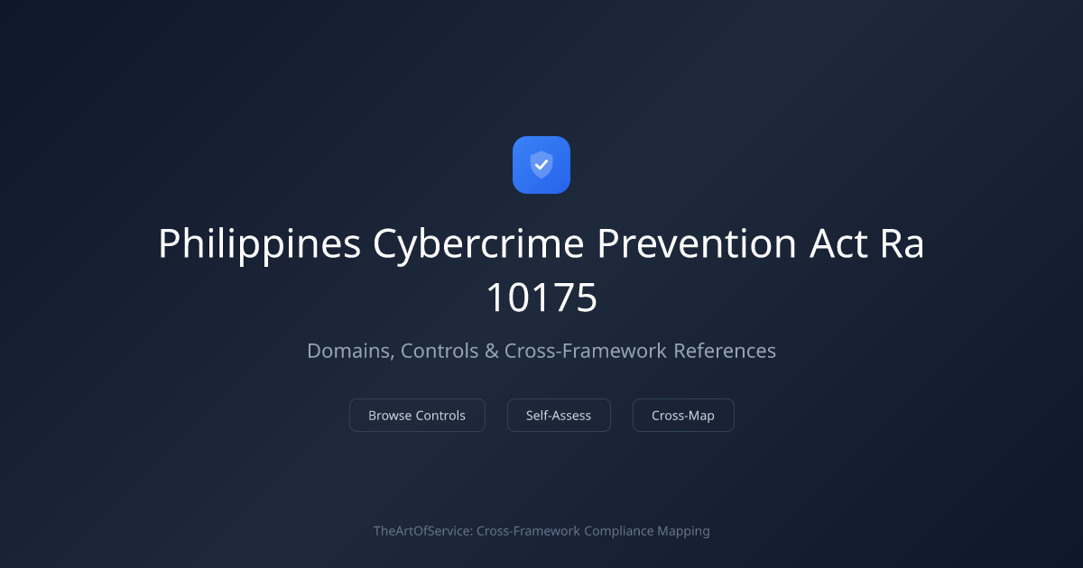 Philippines Cybercrime Prevention Act (RA 10175) — Domains, Controls ...