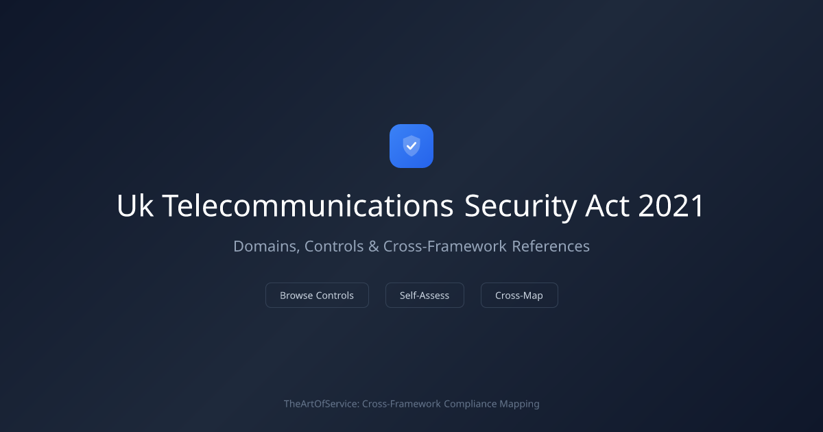UK Telecommunications (Security) Act 2021 — Domains, Controls & Cross ...